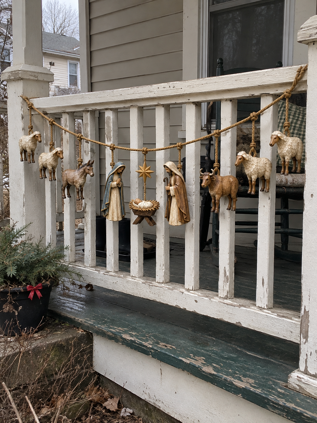 Customer photo of faith inspired Christmas Nativity decoration