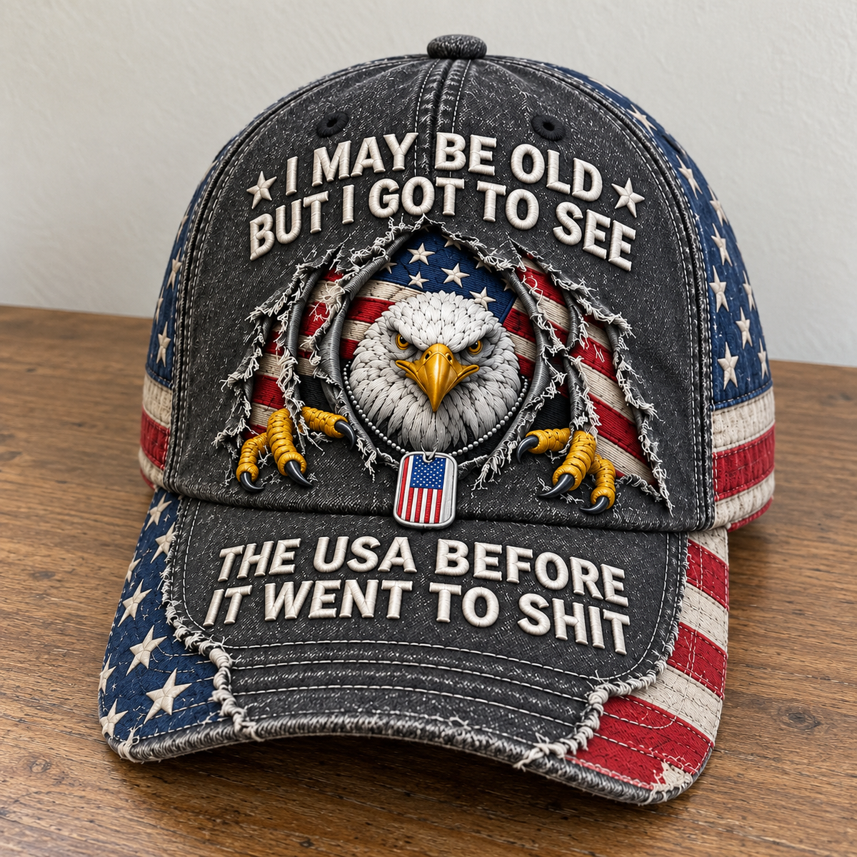 š¦
āI May Be Oldā Vintage Eagle Cap