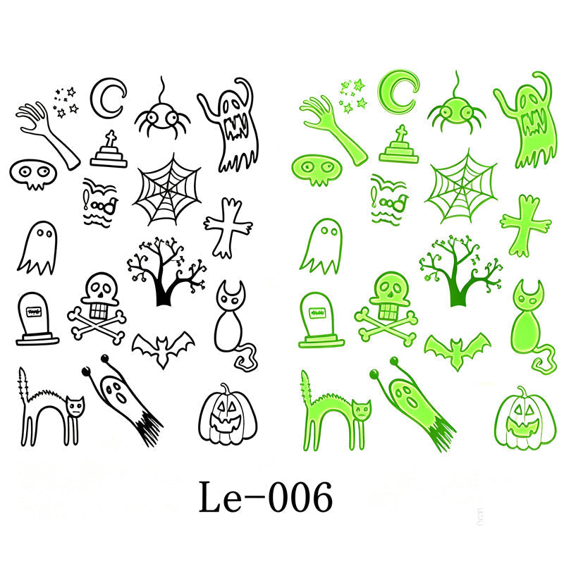 ππ‘ Light Up Your Halloween Look! Glow-in-the-Dark Temporary Tattoos | Waterproof & Fun Party Accessories