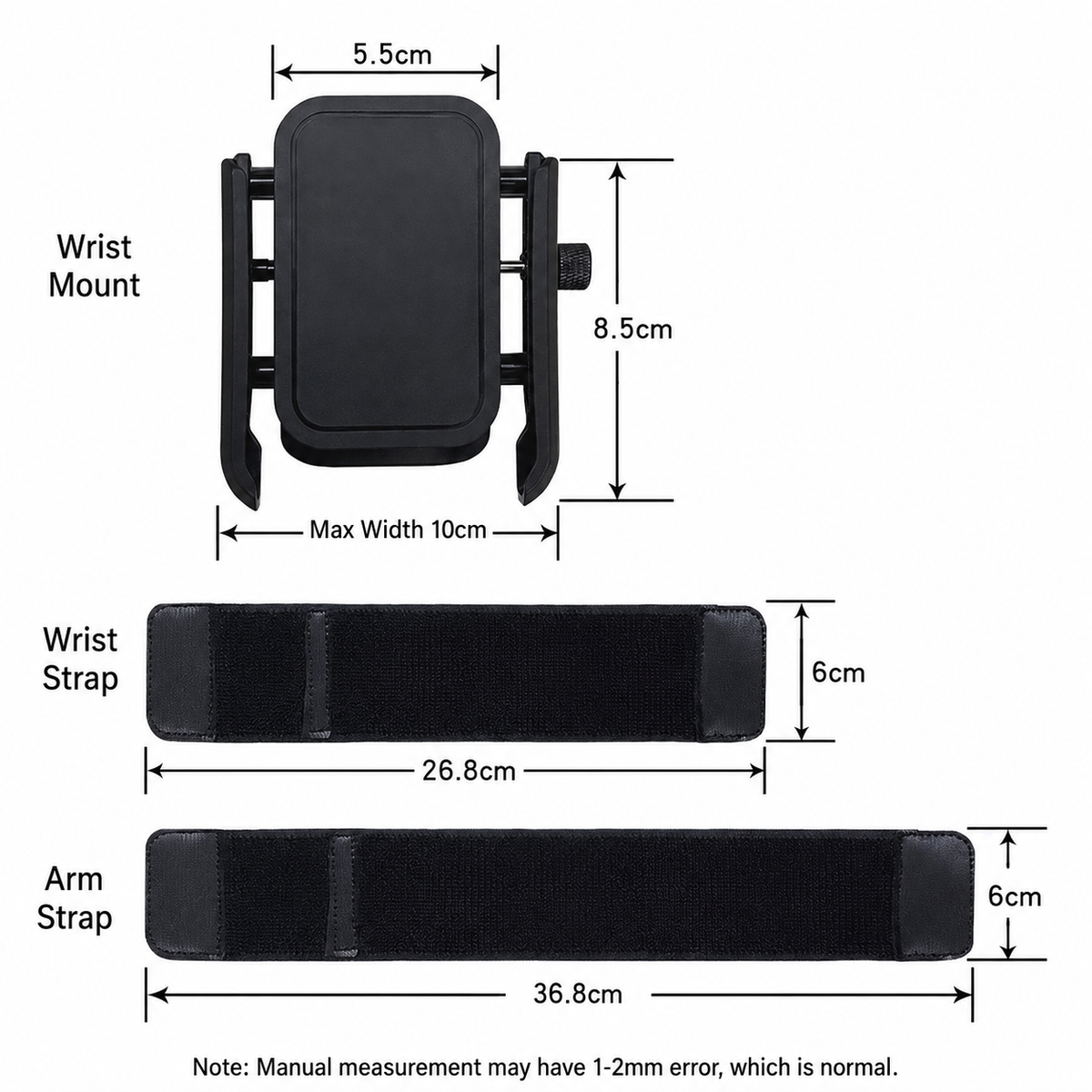 π± 360Β° Rotating Wrist & Arm Phone Holder β Hands-Free Sports Mount