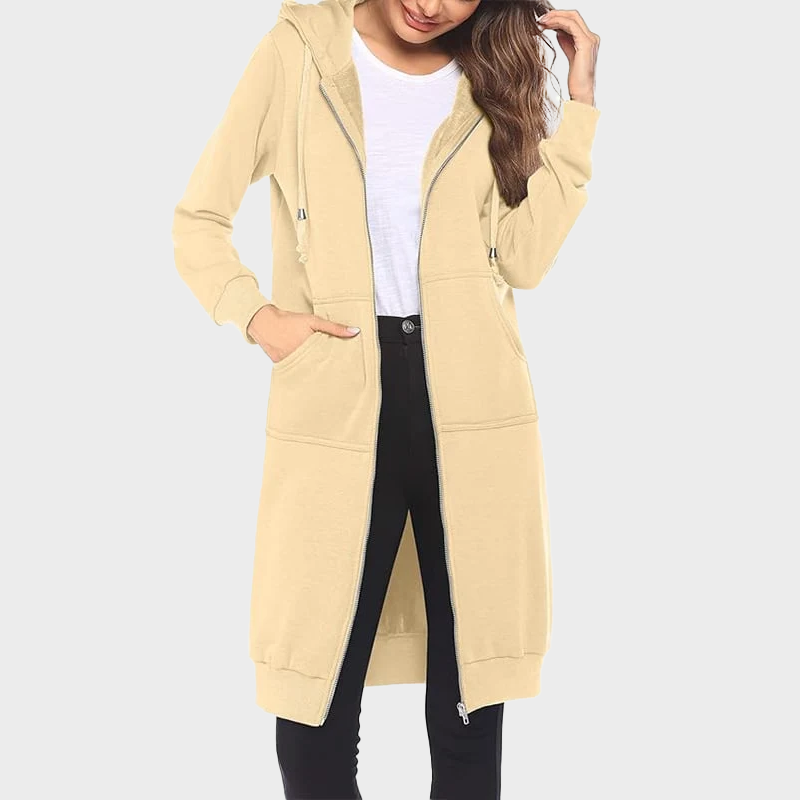 Women Casual Zip up Fleece Hoodies