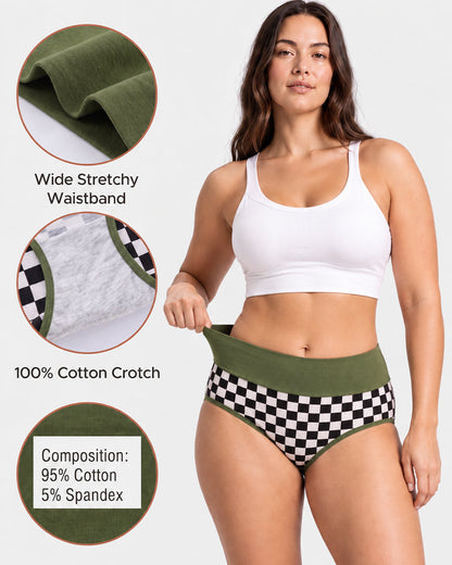 5-Pack High-Waisted Cotton Briefs