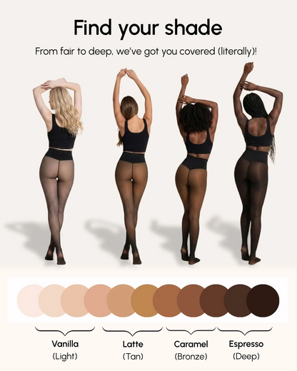 Sheer Illusion Fleece-Lined Tights