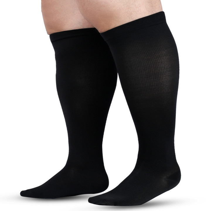 Plus Size High Stretch Compression Socks – Wide Calf Support Socks