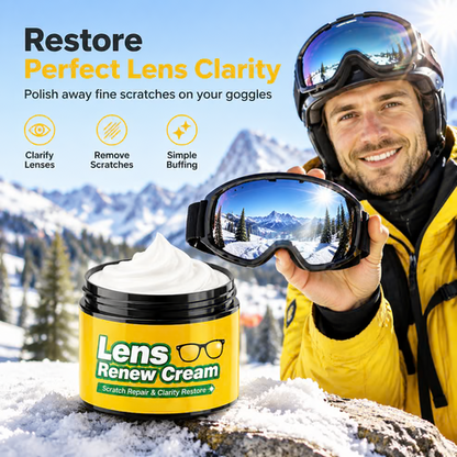 🔥Lens Scratch Repair Cream Set with Sponge for Glasses Goggles Face Shields and Helmet Visors