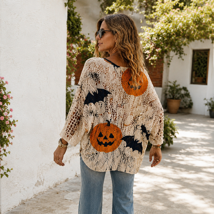 Women's Halloween Knit Sweater Top