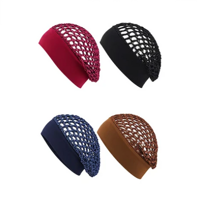 💖Hot 50% OFF🌹🌙 Stretchy Wide-Edge Sleeping Cap Set