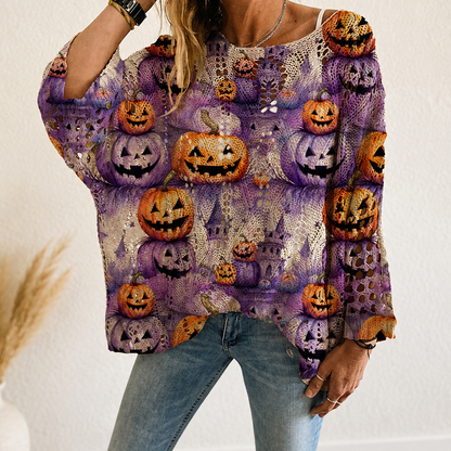 Women's Halloween Knit Sweater Top