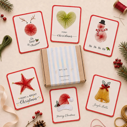 💖🎄 🧵Merry & Bright Christmas DIY Kit– Create Beautiful Handmade Holiday Cards ✨