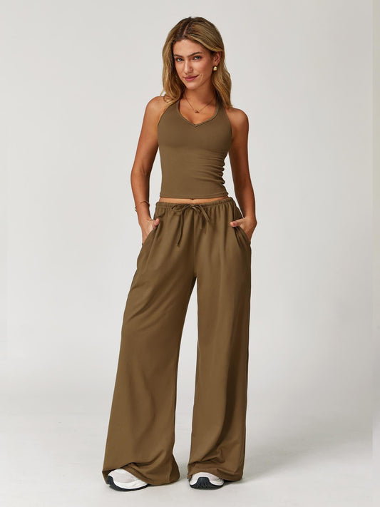 Women's Quick-Dry Halter Sports Set