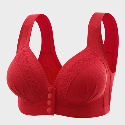 Front Button Breathable Skin-Friendly Cotton Bra