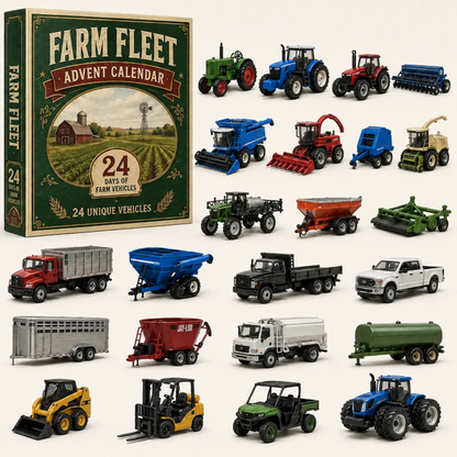 🚜Build the Fleet Collection 24-Day Vehicle Advent Calendar Series | ✨A New Adventure Every Morning