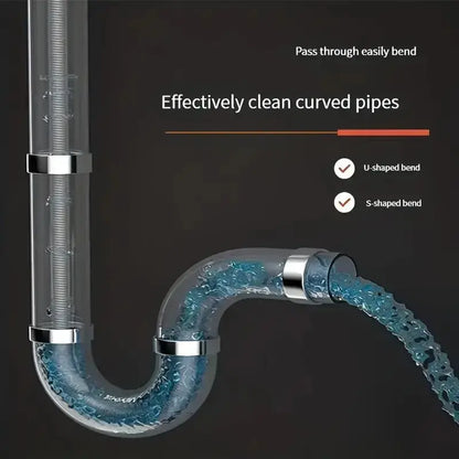 🔥Electric Pipe Dredging Device without Machine, 1 Count Toilet Clog Dredging Tool, Kitchen Sewer Dredging Tool, Bathroom & Toilet Cleaning Supplies, Plumbing Tool