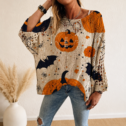 Women's Halloween Knit Sweater Top