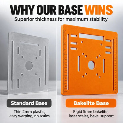 Portable saw bottom plate backer woodworking special cutting machine bottom plate hole-free trimming machine cutting machine bakelite base
