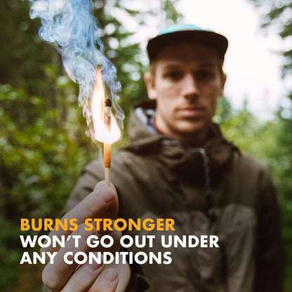 Waterproof and Windproof Matches, Outdoor Survival Equipment, Moisture-Proof and Disaster-Proof, Indestructible Emergency Survival Matches for Trail Running