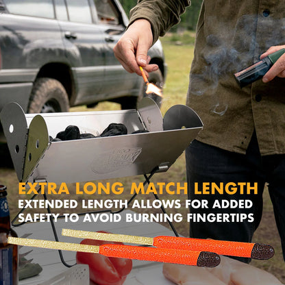Waterproof and Windproof Matches, Outdoor Survival Equipment, Moisture-Proof and Disaster-Proof, Indestructible Emergency Survival Matches for Trail Running