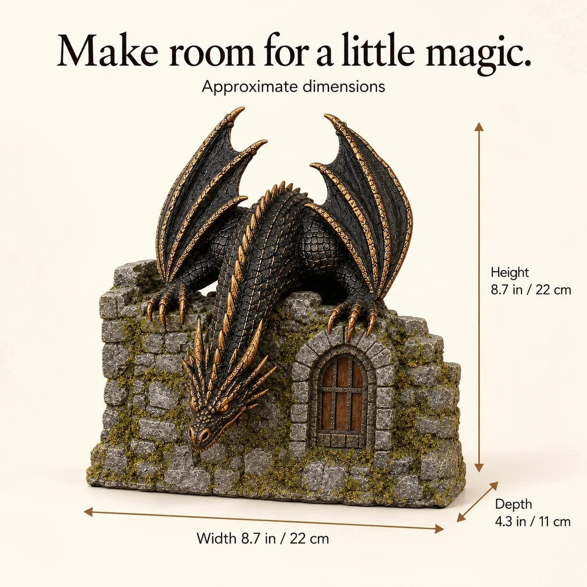 🐉 Dragon Humidifier with Flame Effect – Fantasy Magic for Your Reading Nook