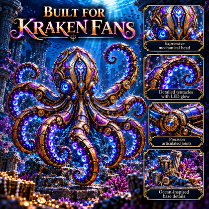 🐙 2-in-1 Transforming Mechanical Kraken Egg – Deep-Sea Guardian Figure