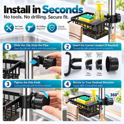 🎉Kitchen Sink Faucet Organizer！！！