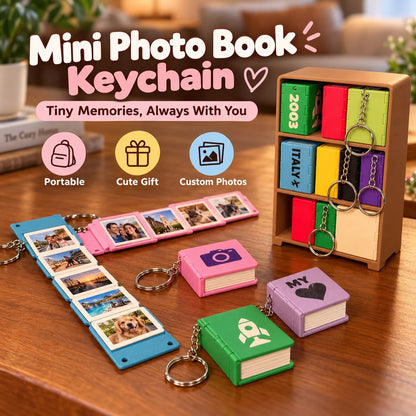 📖 Mini Photo Book Keychain
