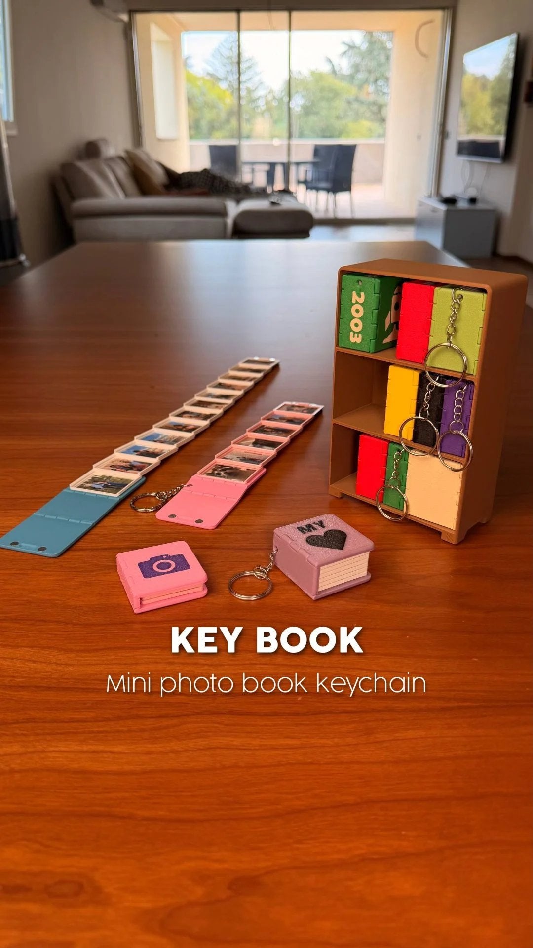 📖 Mini Photo Book Keychain