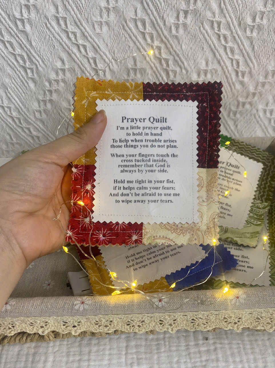 Prayer Hug™Pocket Quilt – a four-inch hug from God