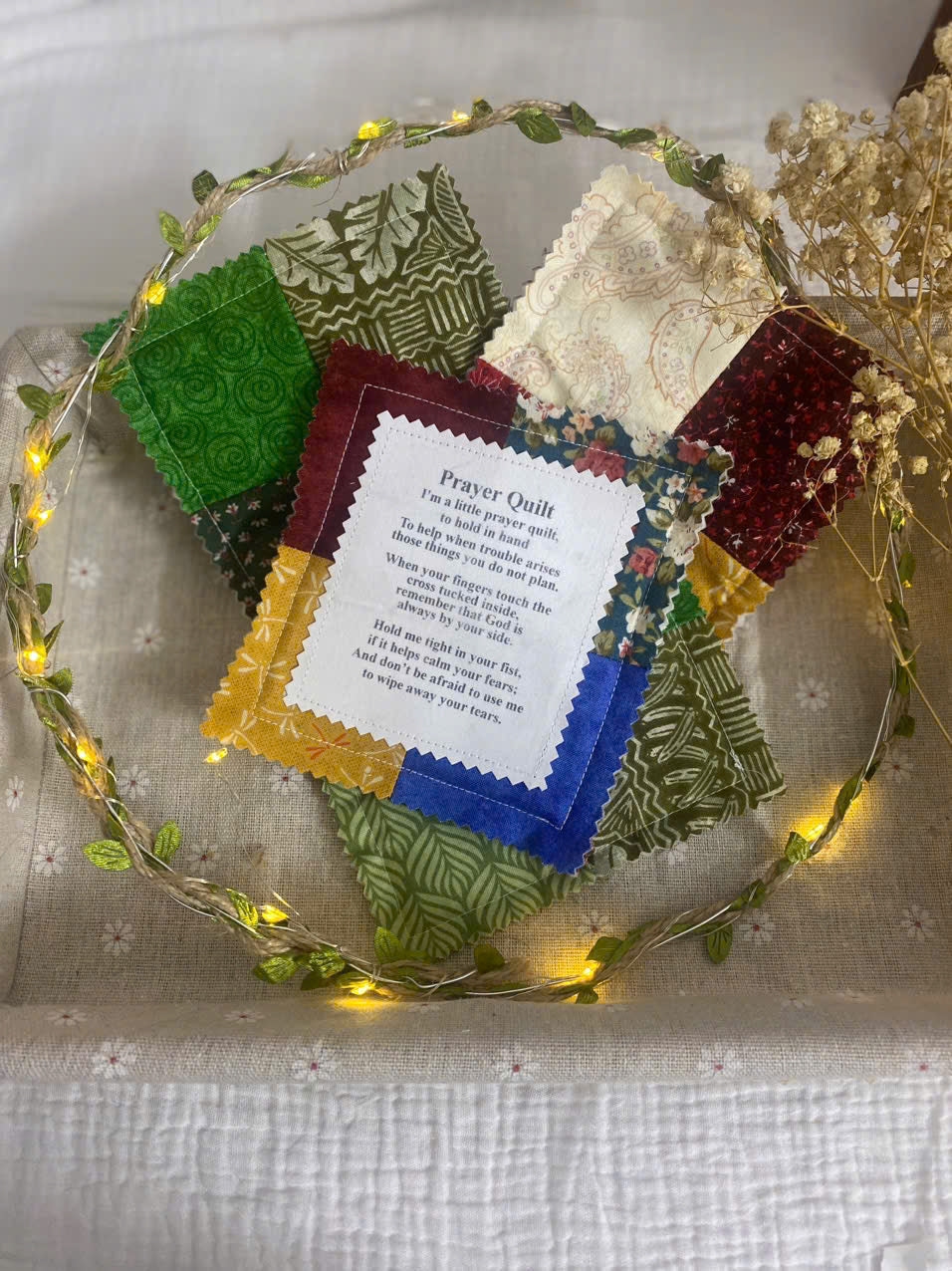 Prayer Hug™Pocket Quilt – a four-inch hug from God