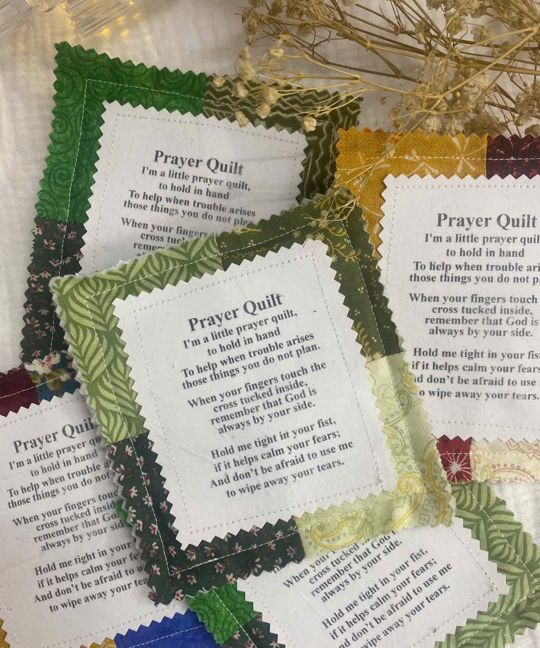 Prayer Hug™Pocket Quilt – a four-inch hug from God