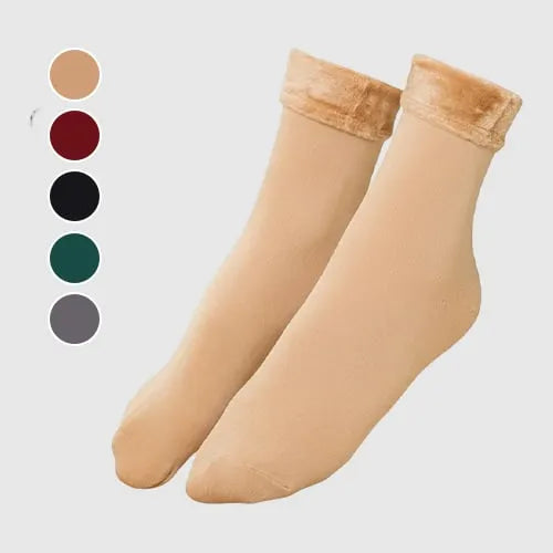 Winter soft plush floor socks