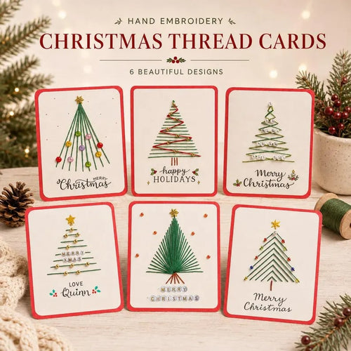 💖🎄 🧵Merry & Bright Christmas DIY Kit– Create Beautiful Handmade Holiday Cards ✨