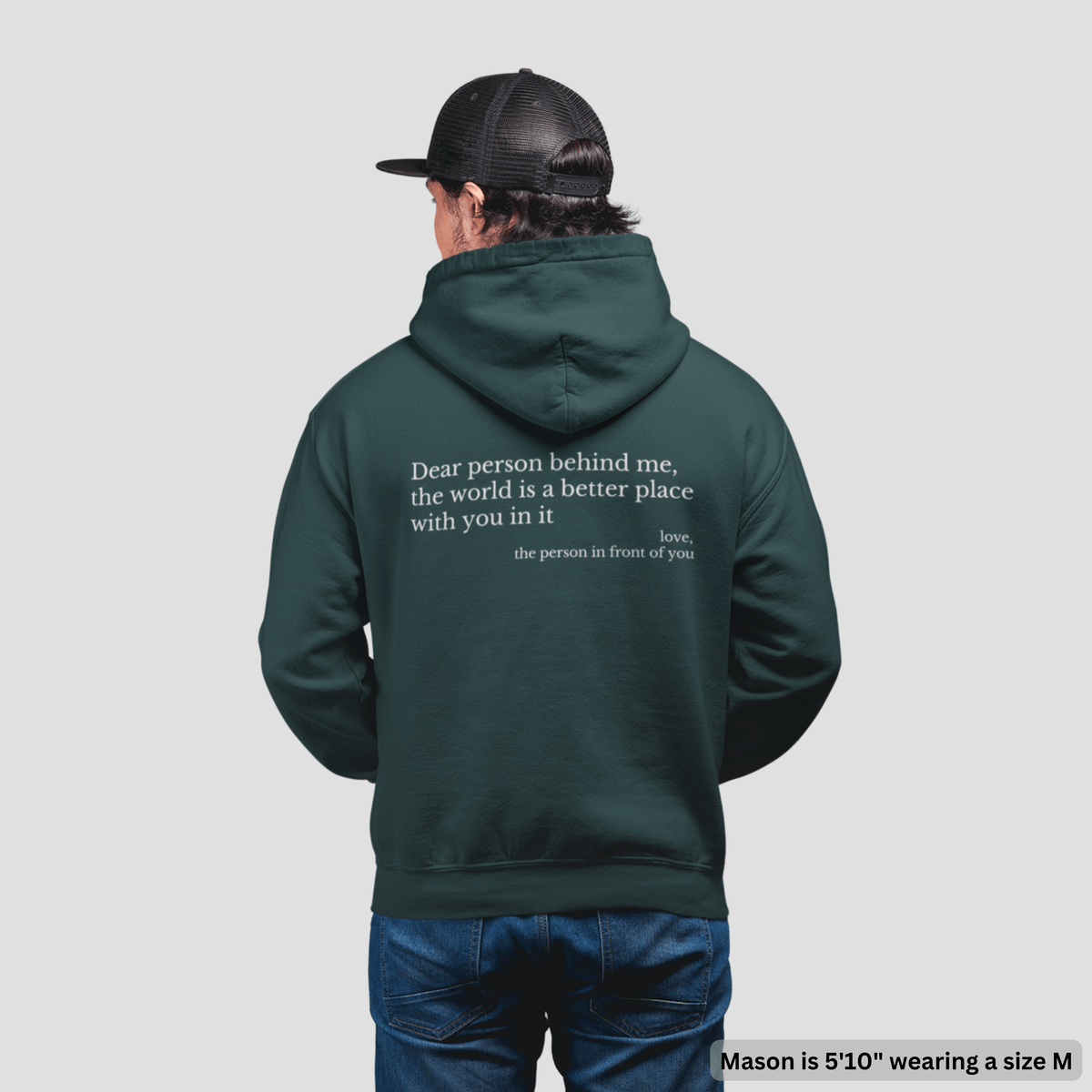 'You Are Enough' Fleece Lined Graphic Hoodie Unisex