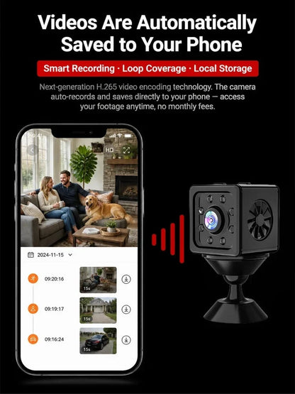 No Wi-Fi & No Wiring Needed — Lifetime Free Self-Networked Smart Camera!