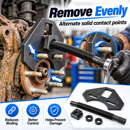 🔧 Heavy-Duty Wheel Hub Puller Tool — Fits 5, 6 & 8-Lug Cars & Trucks 🚗