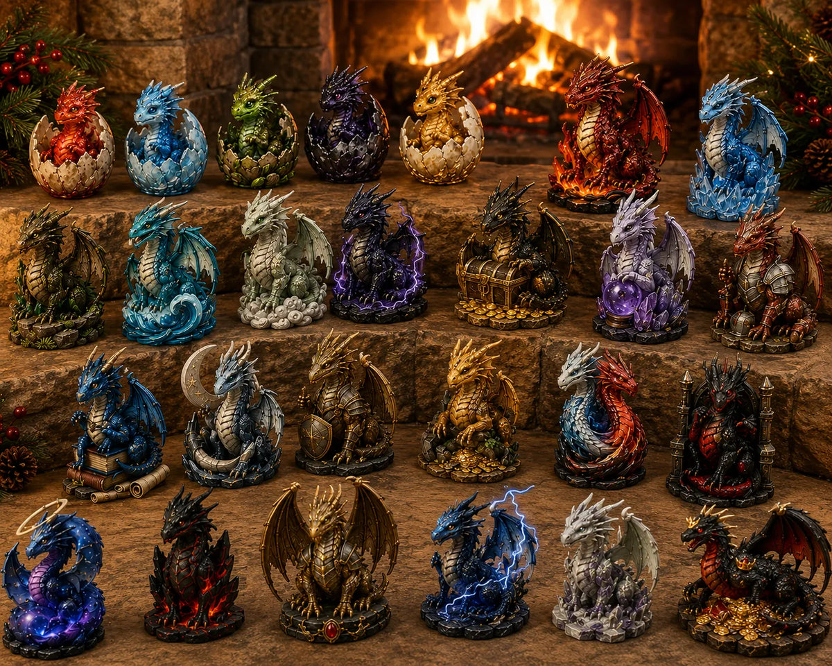 24-Day Dragon Advent Calendar | Christmas Countdown Blind Box Gift