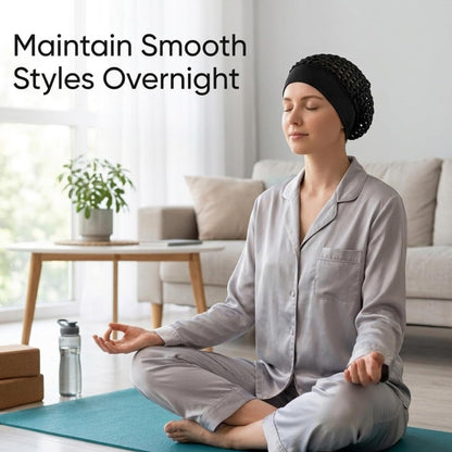 💖Hot 50% OFF🌹🌙 Stretchy Wide-Edge Sleeping Cap Set