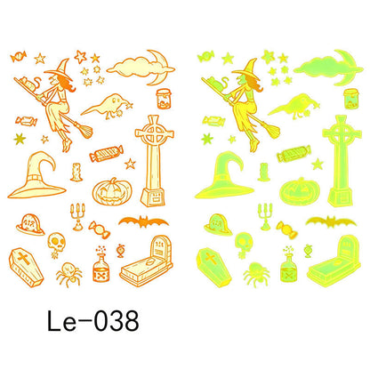 🎃💡 Light Up Your Halloween Look! Glow-in-the-Dark Temporary Tattoos | Waterproof & Fun Party Accessories