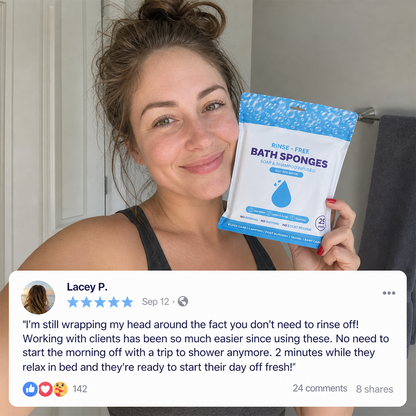Tenderly Rinse-Free Bath Sponges 5