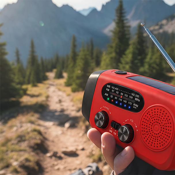 Multifunctional Portable Solar Emergency Radio – Power Bank, Hand Crank & Weather Alert for Outdoor & Crisis Preparedness 16