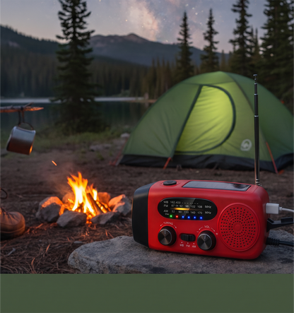 Multifunctional Portable Solar Emergency Radio – Power Bank, Hand Crank & Weather Alert for Outdoor & Crisis Preparedness 15