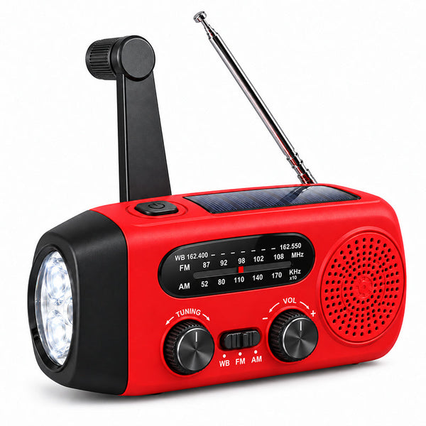 Multifunctional Portable Solar Emergency Radio – Power Bank, Hand Crank & Weather Alert for Outdoor & Crisis Preparedness 3
